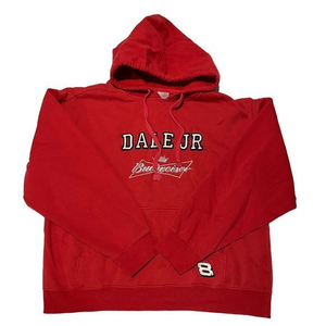 Boys Large Budweiser‎ Dale Jr Red Hoodie Size Large C1